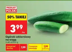 Biedronka Ogórek szklarniowy na wagę oferta