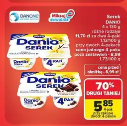 Carrefour Serek z kawałkami czekolady Danone Danio oferta