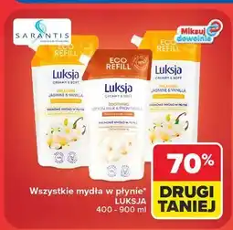 Carrefour Mydło w płynie cotton milk & provitamin b5 Luksja Creamy Soft oferta
