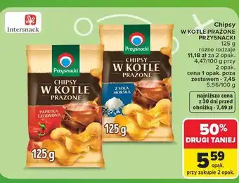Carrefour Chipsy w kotle prażone z solą morską Przysnacki oferta