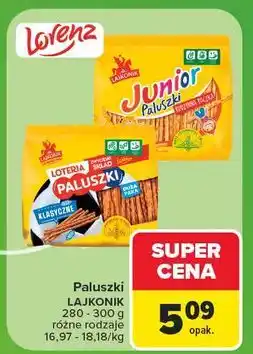 Carrefour Paluszki klasyczne Lajkonik oferta