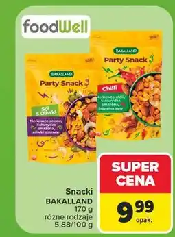 Carrefour Mieszanka party snack sól & oliwki Bakalland oferta