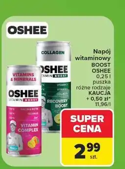 Carrefour Napój recovery boost collagen Oshee Vitamin Boost oferta