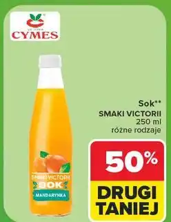 Carrefour Sok mandarynkowy naturalny Cymes Smaki Victorii oferta