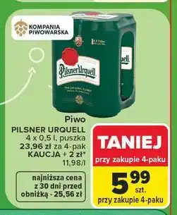 Carrefour Piwo Pilsner Urquell oferta