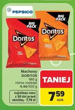 Carrefour Chipsy kukurydziane o smaku ostrej papryki Doritos oferta