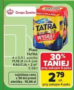 Carrefour Piwo Tatra Jasne Pełne oferta