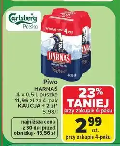 Carrefour Piwo Harnaś Jasne Pełne oferta