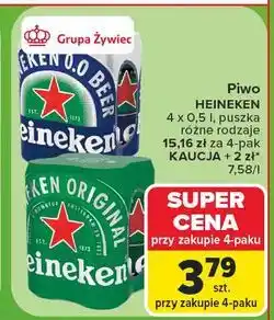 Carrefour Piwo Heineken 0.0% oferta