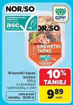 Carrefour Krewetki tapas z czosnkiem Norso oferta