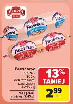Carrefour Pasztetowa pomidorowa Pekpol oferta