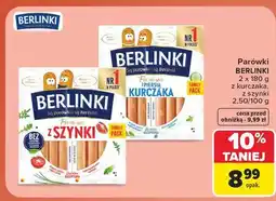 Carrefour Parówki z piersią kurczaka Morliny Berlinki Premium oferta
