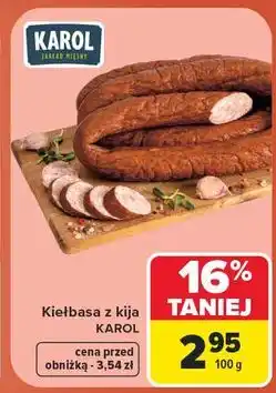Carrefour Kiełbasa z kija Karol oferta
