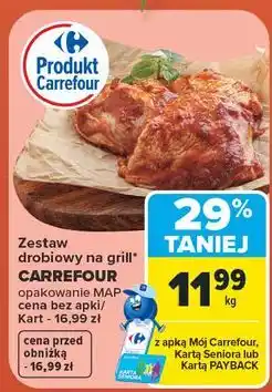 Carrefour Zestaw drobiowy na grill w marynacie Carrefour oferta