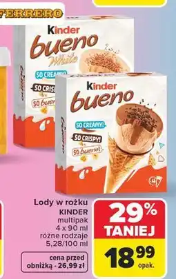 Carrefour Lody Kinder Bueno White oferta