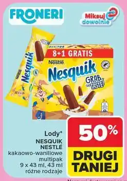 Carrefour Lód kakaowo-waniliowy Nesquik oferta