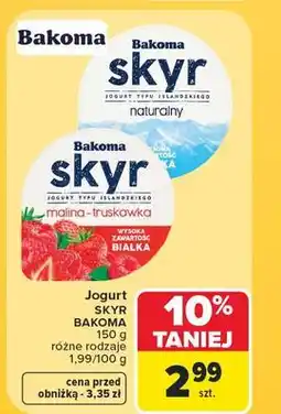 Carrefour Jogurt naturalny Bakoma Skyr oferta