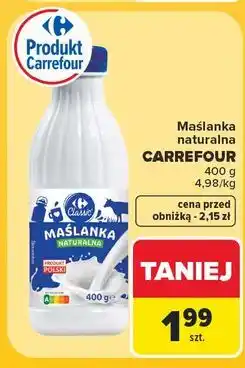 Carrefour Maślanka naturalna Carrefour Classic oferta