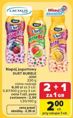 Carrefour Jogurt bubble jagoda-wiśnia Jovi Duet oferta