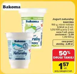 Carrefour Jogurt naturalny kremowy Bakoma oferta
