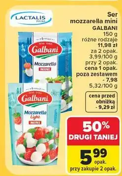 Carrefour Ser mozzarella mini light Galbani oferta