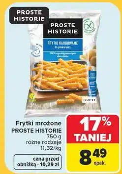 Carrefour Frytki karbowane do piekarnika Iglotex Proste Historie oferta