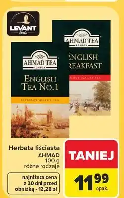Carrefour Herbata liściasta Ahmad Tea London English Breakfast oferta