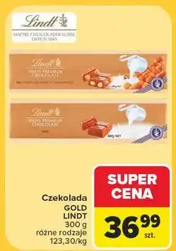 Carrefour Czekolada gold mleczna Lindt oferta