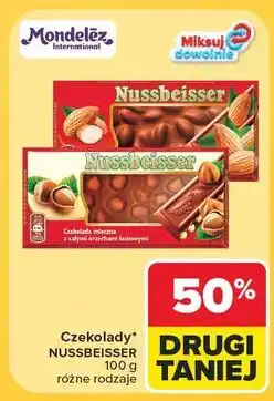 Carrefour Czekolada mleczna z całymi migdałami Alpen Gold Nussbeisser oferta