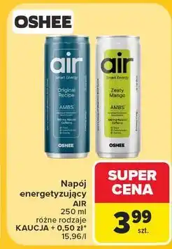 Carrefour Napój original Oshee Air Smart Energy oferta