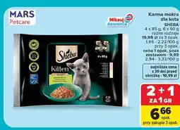 Carrefour Karma dla kota wybór smaków w sosie Sheba Kitten oferta