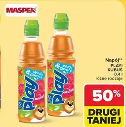 Carrefour Napój jabłko-malina Kubuś Play! Woda & Owoce oferta