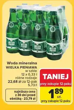 Carrefour Woda lecznicza Wielka Pieniawa oferta