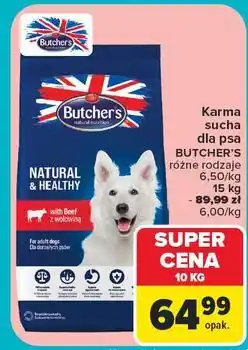 Carrefour Karma dla psa z wołowiną Butcher's Natural & Healthy oferta