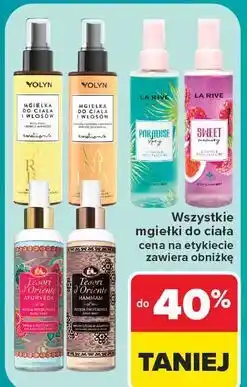 Carrefour Mgiełka do ciała i włosów aruba Yolyn oferta