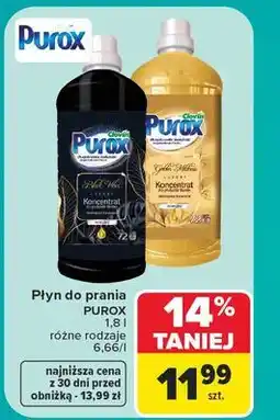Carrefour Koncentrat do płukania golden mildness Purox oferta