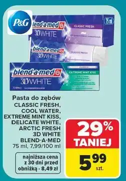 Carrefour Pasta do zębów arctic fresh Blend-A-Med 3D White oferta