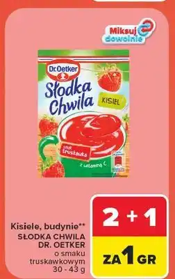 Carrefour Kisiel truskawkowy Dr. Oetker Słodka Chwila oferta