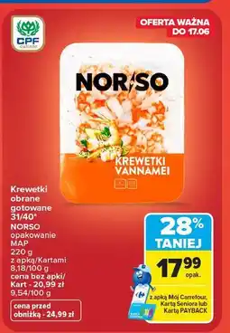 Carrefour Krewetki vannamei Norso oferta