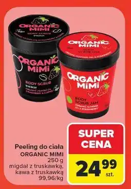 Carrefour Peeling do ciała kawa z truskawką Organic Mimi oferta