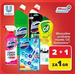 Carrefour Produkty marek Cif, Domestos oferta