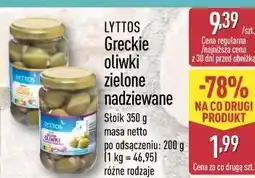 ALDI LYTTOS Greckie oliwki zielone nadziewane oferta