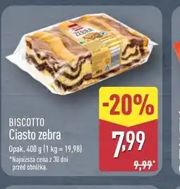 ALDI BISCOTTO Ciasto zebra oferta
