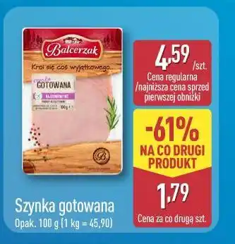 ALDI Balcerzak Szynka gotowana oferta