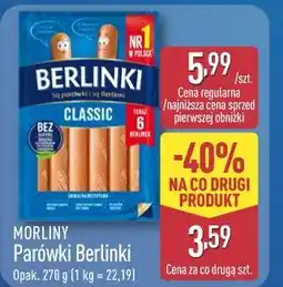 ALDI Morliny Parówki Berlinki oferta