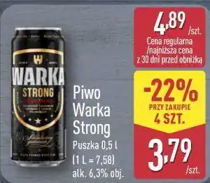 ALDI Piwo Warka Strong oferta