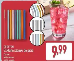 ALDI CROFTON Szklane słomki do picia oferta