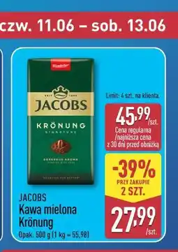 ALDI JACOBS Kawa mielona Krönung oferta