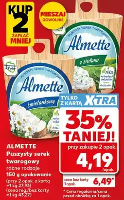 Kaufland Almette Puszysty serek twarogowy oferta