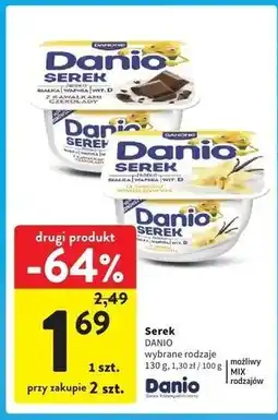 Intermarche Serek z kawałkami czekolady Danone Danio oferta
